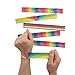 Rainbow Slap Bracelets - Jewelry - 12 Pieces