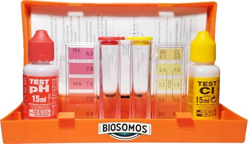 Test Kit Analizador De Ph y Cloro (Otho/Phenol) 5 Gotas Para Medir Los Valores De pH y Cloro Del Agua De Su Piscina Spa O Jacuzzi (Test Kit Analizador)