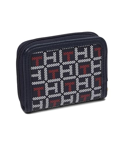 Tommy Hilfiger Womens Jocelyn II Small Zip Around Wallet Navy/Red/Arhite X-Small2