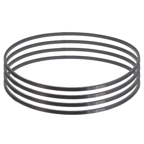 uxcell 4 Pcs 3L410 Classic Wrapped Rubber V-Belt, 41"(1041mm) Outside Circumference, 3L Profile V Belt 3/8" Width 7/32" Height