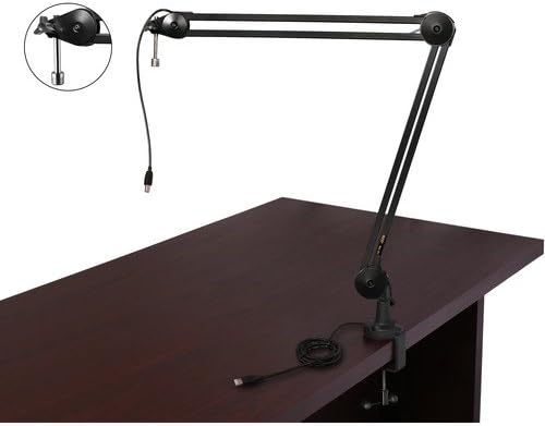 Auray BAI-2U Two-Section Broadcast Arm with Internal Springs and Integrated USB Cable