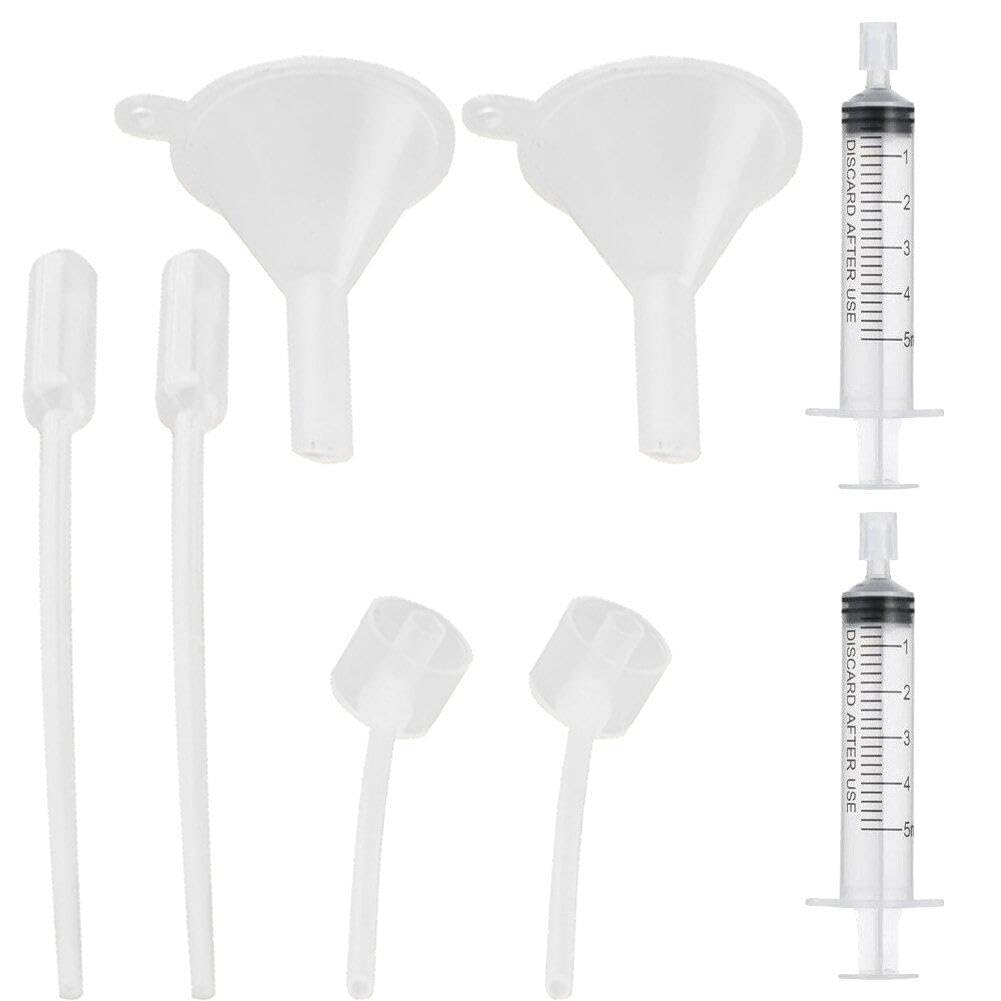 Fituenly As Shown Perfume Dispensing Tool 8Pcs/Set Plastic Diffuser Syringe Straw Dropper Funnel Scale Perfume Syringe Cosmetic Refill Tool