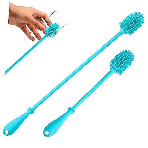 COLLBATH 2pcs Bottle Cleaner Brush Cup Cleaner Brush for Bottle Glink Water Brush Handle Water Bottle Brush Water Bottles Sports Water Brush