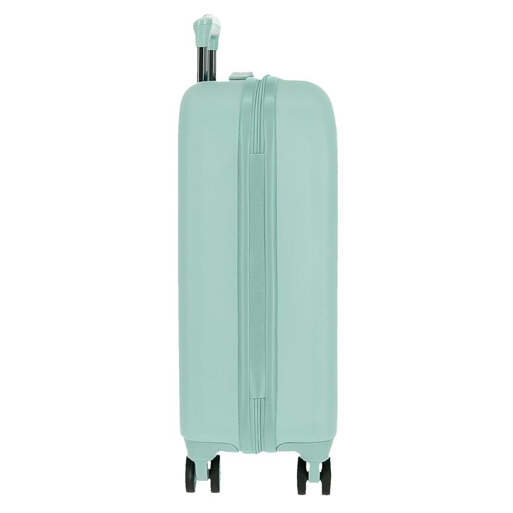 Movom Riga Maleta de Cabina Verde 40x55x20 cms Rígida ABS Cierre combinación 37L 2,8Kgs 4 Ruedas Dobles Equipaje de Mano