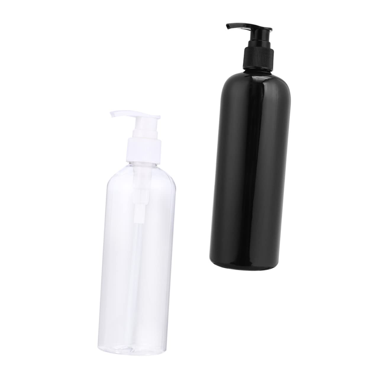 HOOTNEE 4pcs Press Pump Lotion Dispenser Shampoo Bottles for Home Use Refillable and Portable Design for Travel and Daily Toiletries