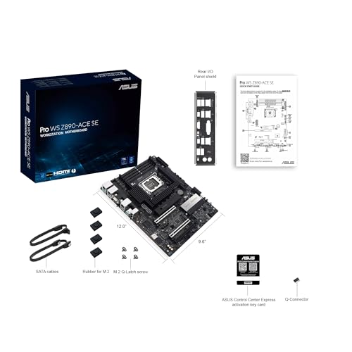 Scheda madre Pro WS Z890-ACE SE Z890 LGA 1851 ATX, Intel® Core™ Ultra Series 2 Ready, Advanced AI PC-Ready, PCIe® 5.0, DDR5, 10G & 2.5G LAN, 4X M.2, USB 20Gbps, Thunderbolt™ 4, BMC integrato, AI - Scheda madre - Immagine 5