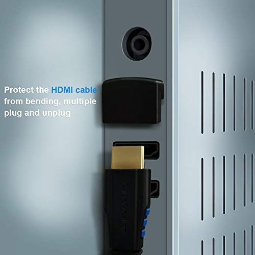 FEDUS-Gold-Plated-HDMI-Male-to-Female-Converter-Connector-Adapter-90-Degree-L-Shape-for-HDTV-Plasma-TV-LED-LCD-Etc--Black