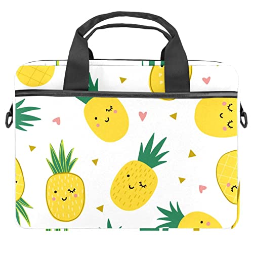 Sacoche ordinateur 13-14.5 pouces bandoulière ananas pour protéger votre PC des rayures