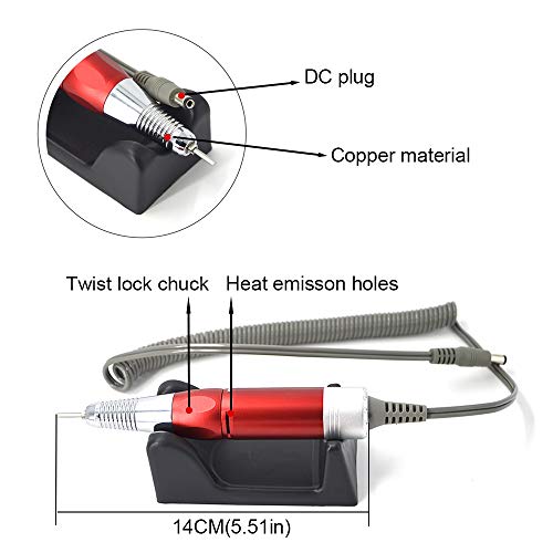 Fresa Unghie Portatile 30000 giri Ricaricabile per...