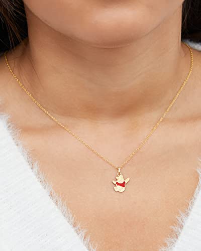 Disney Classics 14k Gold Pendant Character Necklaces - Princess Ariel, Simba, Winnie the Pooh, Frozen Snowflake, Dumbo, Mickey Mouse, Donald Duck, 101 Dalmatians, Pluto, 18'' Chain, Officially Licensed2