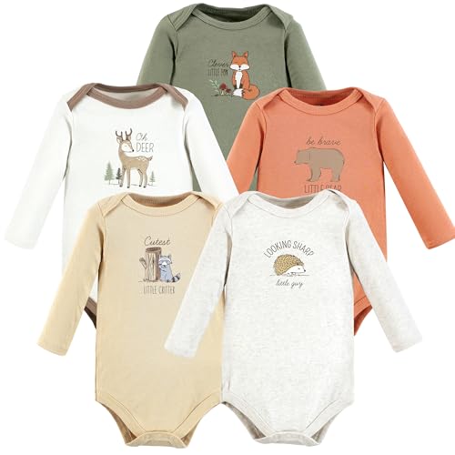 Luvable Friends Hudson Baby Bodysuits 5pk