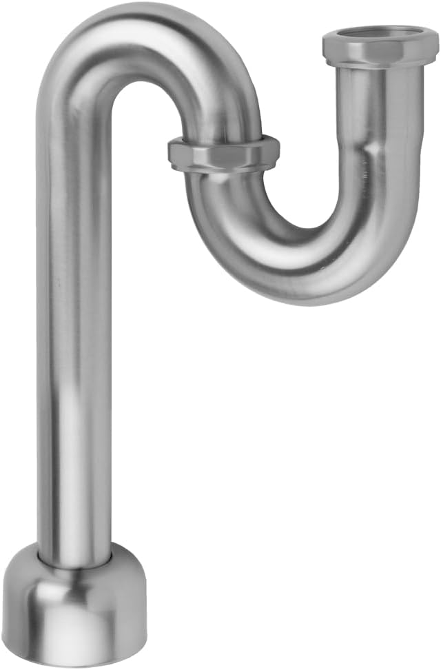 Jaclo 2204-PG Tubular "S" Trap, Polished Gold
