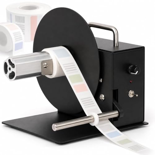 Rembobineur d'étiquettes automatique bidirectionnel pour rouleaux de 100 mm