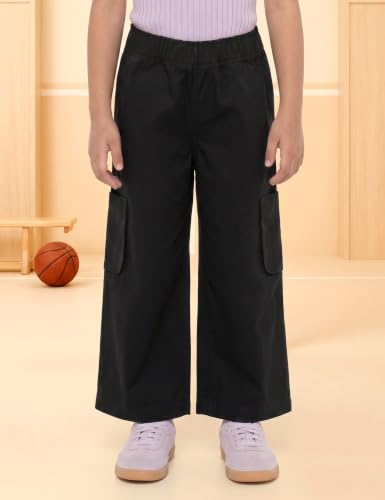Image of Amazon Brand - Symbol Girl's Lightweight Denim Loose Pants