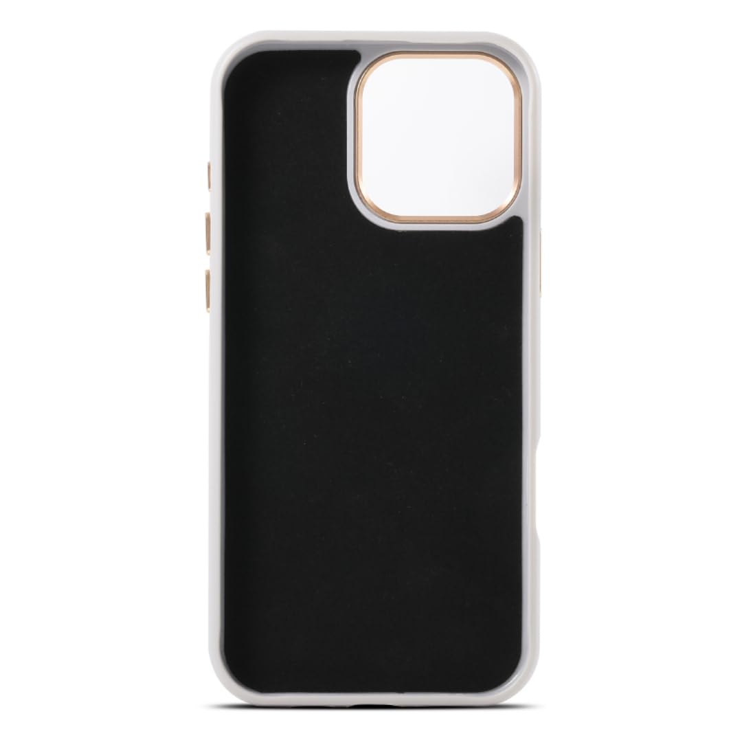 Custodia protettiva magnetica antiurto in pelle tinta unita di lusso per iPhone 16 (per iPhone 16/Nero)
