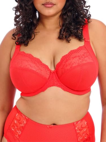 Elomi Women's Plus Size Charley Underwire Plunge Bra, Salsa, 32JJ US