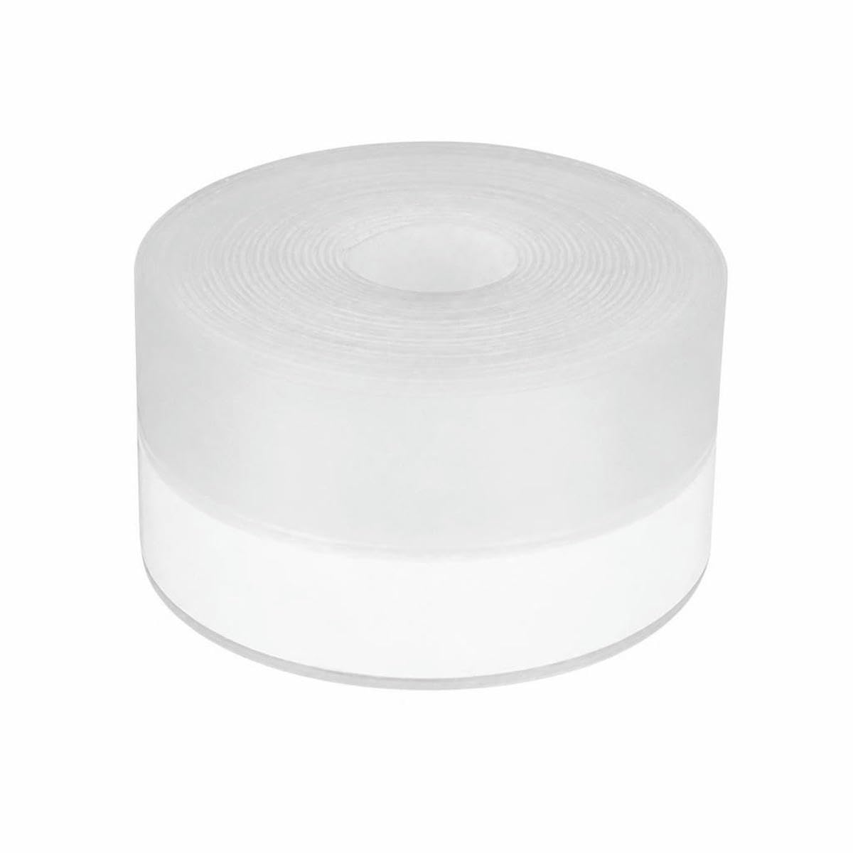 Silicone Weather Stripping Seal Door Tape, Weatherproof Soundproof for Door Frame or Window Bathroom Shower Glass Gaps-Clear 45mmx5m