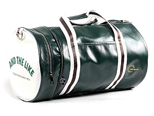 Sac de voyage en cuir vert taille unique pour le sport et les déplacements quotidiens