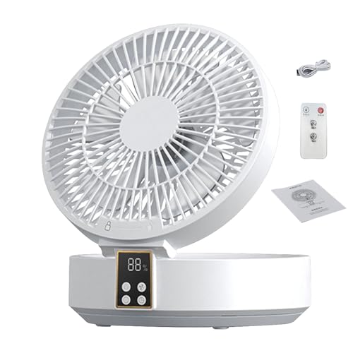 Ventilador de escritorio de pared,Circulador de aire portátil - Ventilador de mesa con ajuste de 3 velocidades | Ventilador de escritorio con circulación de aire controlado para oficina en casa