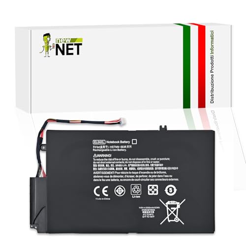 Codici batteria compatibili (descritti con le sigle Replace With, P/N, Part Number, Model Number, FRU): EL04XL EL04 EL04052XL EL04052XL-PL HSTNN-IB3R HSTNN-UB3R TPN-C102 681879-121 681879-171 681879-1C1 681879-541 681949-001 681949-1C1 681949-541