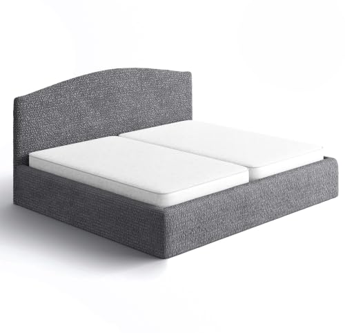 PAULATO BY GA.I.CO. PAULATO BY GA.I.CO. Bed Headboard & Frame Cover - Head Board Covers - Soft Polyester Fabric Cover - 1-Piece Form Fit Stretch Furniture Slipcover - Microfibra Collection - Dark Grey (King) sold by Mamma Mia Covers - Amazon