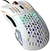 Glorious Gaming Model D Mouse da gaming wired - Superleg. 68 g, a nido d'ape, RGB, ergonomico, sensore Pixart 3360, Omron Switches, piedini in PTFE, 6 tasti - Bianco lucido