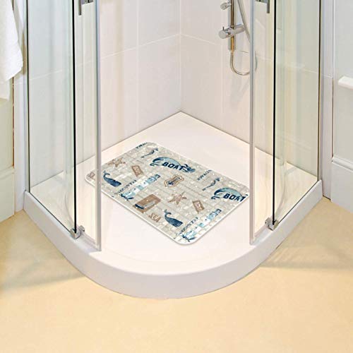 Tapis de bain 37,3 x 68,3 cm Bennigiry tapis douche lavable machine - 7