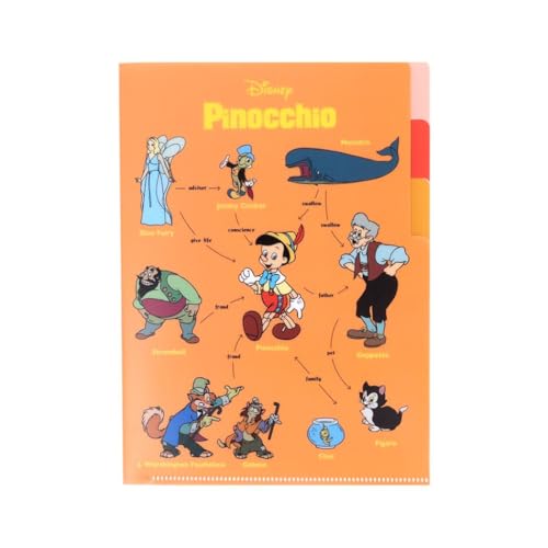 ピノキオ[ポケットファイル]クリアファイルA5 3P/DC相関図 ディズニーのサムネイル