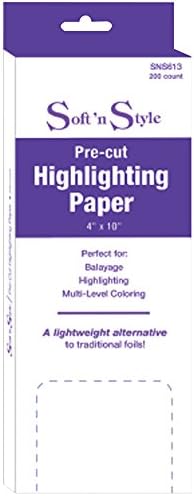 Burmax CO-SNS613 Soft 'N Style PRE-Cut HIGHLIGHTING Paper 4" X 10" - 200 CT