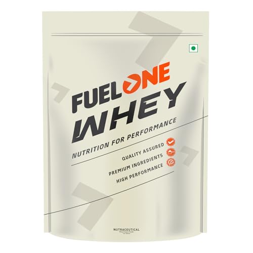 Image of FUELONE Whey Protein (Chocolate, 2kg / 4.4lbs) | 24g Protein | 5.29g BCAA & 4.2g Glutamic Acid