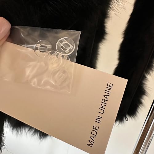 Black Fur Fox for Hood Edge Fringe Collar Trim womens and mens, Furry Stripe for Jacket 75 cm2