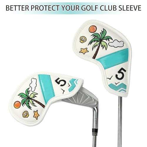 Couvre-tête de club de golf tropical 9 pièces contre les rayures - 4