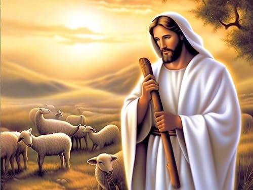 Peinture diamant 5D Jésus à offrir en cadeau créatif pour les amateurs de loisirs manuels