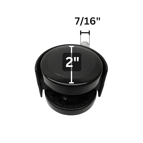 Miniatura 7 de Chromcraft - Ruedas de repuesto de poliuretano suave, ruedas más suaves para suelos de madera o baldosas (4)