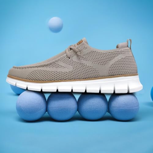 Image of Socviis Mens Slip-on Loafers Comfortable Boat Beach Shoes Mesh Casual Walking Sneakers