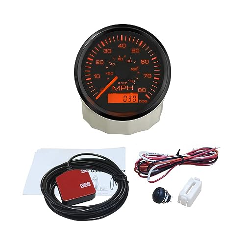 ELING 85mm GPS Speedometer 0-80 MPH