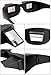 NYKKOLA Lazy Glasses Bed Prism Glasses Horizontal Reading Spectacles 90° Vision Neck Protection Prism Glasses for Bedridden Lying Down Reading and Watching TV/Mobile Phone in Bed