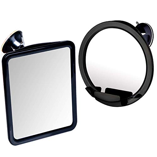 2019 Shatterproof Fogless Shower Mirror for Fog Free Shaving with Upgraded Suction & Swivel, 8