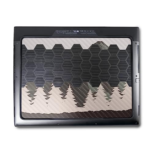 Image of MightySkins Carbon Fiber Skin Compatible with Alienware M18 R1 (2023) Full Wrap Kit - Forest Range | Protective, Durable Textured Carbon Fiber Finish | Easy to Apply & Change Styles | Made in The USA