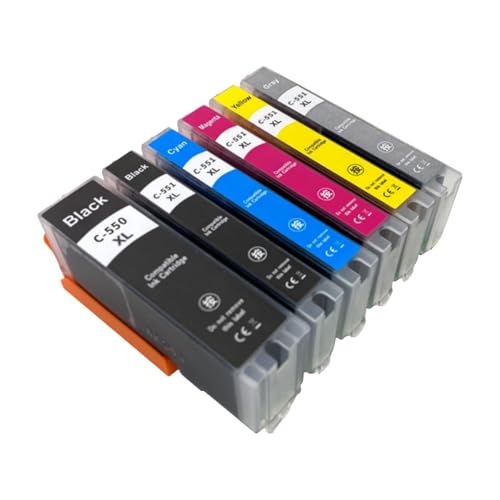 KFVMVTDW 1 Uds PGI-550 CLI-551 IP7250 MX925 IX6850 IP8750 Cartucho de Impresora(CLI-551BK Small Black)