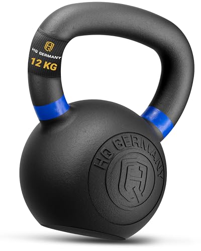 HQ Germany® Powdercoat Kettlebell | Vollguss | 2-32kg | Starter-Sets |...