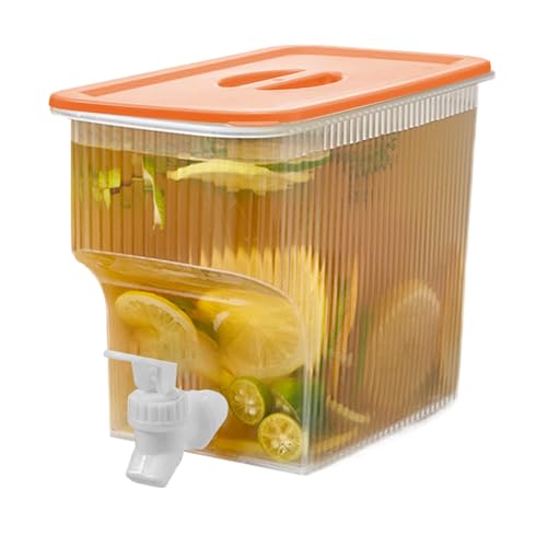 Dispensadores de bebidas heladas | Tarro dispensador de bebidas para fiestas – Tarro transparente portátil de gran capacidad de 3.9 L para exterior, cóctel, limonada para servir en el hogar