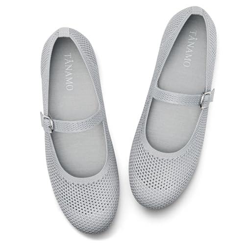 Image of Tanamo Ballet Flats for Women, Soft Knit, Work Travel Everyday Shoes
