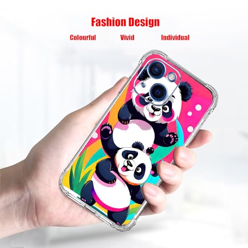 Coque pour iPhone 15 panda rose pour protéger votre mobile