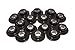 COMP Cams 787-16 7 Degree Steel Retainer Set of 16 11/32" Valve w/ 26915/26918 Beehive Springs, Black