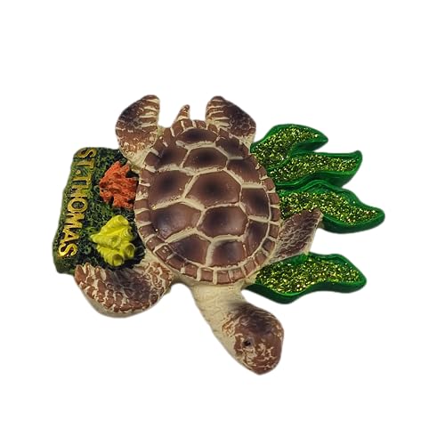 Imán Decorativo Tortuga St.Thomas 3D 8.4x8.4 cm miniatura 6