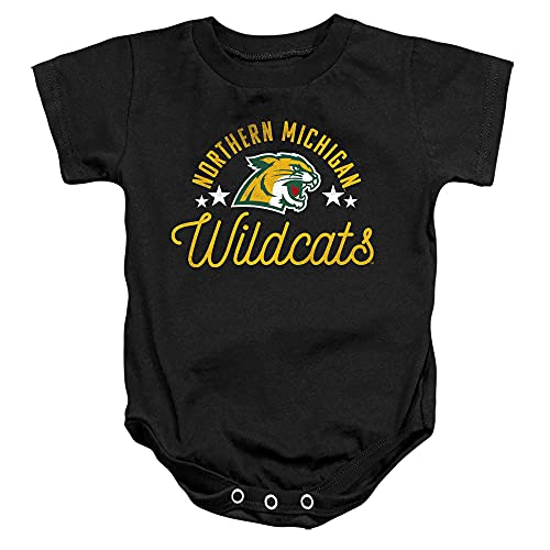 Northern Michigan University Official Wildcats Unisex Infant Snap Suit for Baby,Black, 12 Months