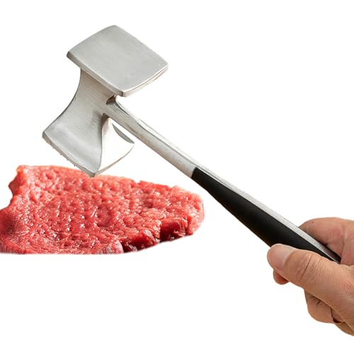 de carne, 8,4 x 5 x 23,3 cm, tenderizador de carne y aves de corral, de herramientas, manual de aleación de aluminio, para triturar carne de vacuno