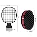Leinuosen 2 Pieces Afro Twist Hair Comb with Twist Wave Barber Tool Hair Brush Wave Curl Brush Comb for Coils Natural(Black)