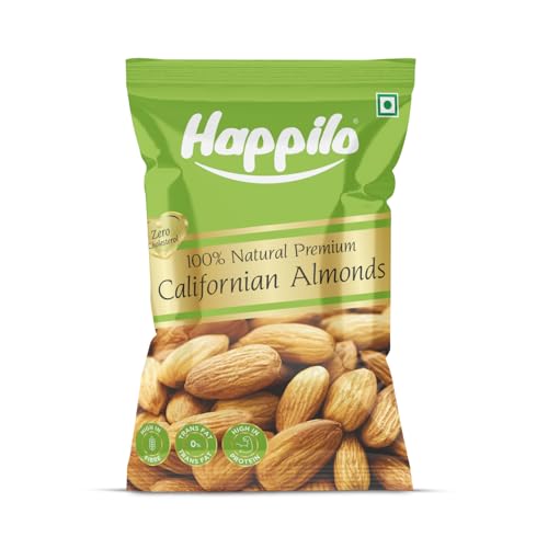 Image of Happilo Natural Premium California Almonds 35g | Quality Badam Giri | High in Fiber & Boost Immunity | Real Nuts | Whole Natural Badam